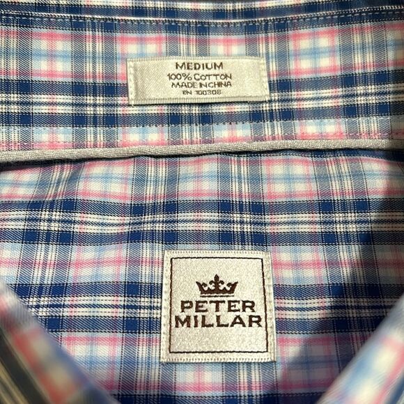 Peter Millar Long Sleeve Button Down-Men’s Medium - Picture 4 of 4